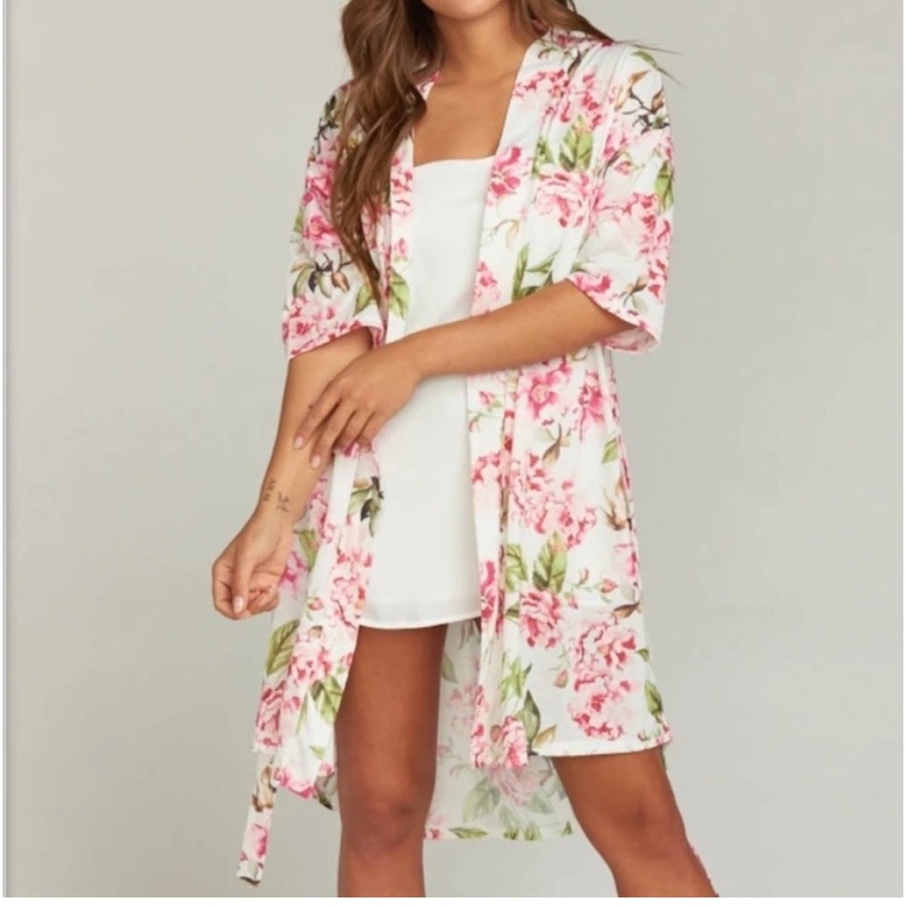Show Me Your MuMu One Size Floral Print Robe
